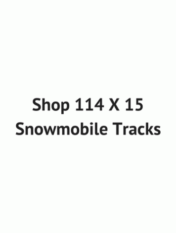 114 X 15 Snowmobile Tracks