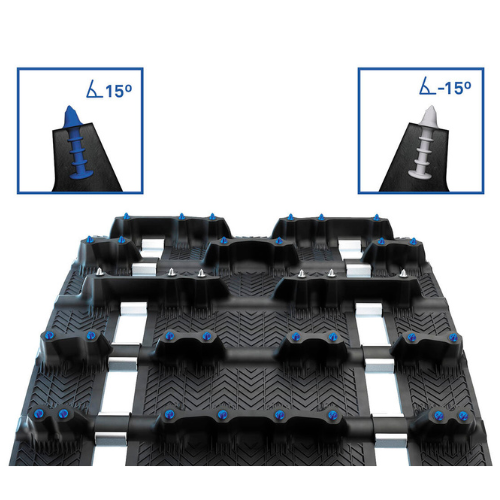 Ice Arrowhead Snowmobile Track First Factory Pre-studded Track Studs At 15 Degree Angle